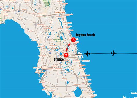 distance between orlando and daytona beach|daytona beach to orlando transportation.